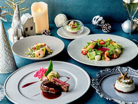 12/20～23,25【STREAM CHRISTMAS 2025】乾杯シャンパーニュ付き★カジュアルにクリスマスを楽しむパスタや牛ヒレが付いた全5品～Sirius Course～＜グラスシャンパーニュ付き＞