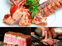 【スペシャルコース 】オマール海老、鮑、黒毛和牛フィレ肉などなど、豪華鉄板料理のコース