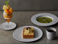 Homemade Sweet Red Bean & Butter Toast, with Parfait Bambi【 ¥3,600 (excl. tax)】