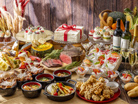 【土日祝ヒルトンブランチ】2部：13:30～15:00までの90分制★大人30％割引★＜11月1日-12月19日＞ 北のめぐみとクリスマスデザートビュッフェ