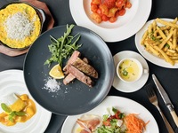 ■grigioコース　1ドリンク付き■季節の前菜やパスタ、茶美豚肩ロースのメインなど充実の全7品