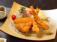 「真鯵」と「海老」のミックスフライ