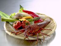 焼物を伊勢海老に変更　　