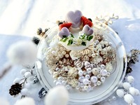  【12月限定_特別コース】青のオリジナルカクテル付 大切な人へ贈る”31日間限定”特別誕生色ケーキ”付コース~勿忘菫~