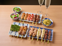 串だけを沢山食べたい！！【百鳥名物　串お任せ8種】お料理のみ4,500円(税込)