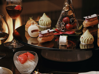 Festive Afternoon Tea and Tea Pairing + Glass Sake