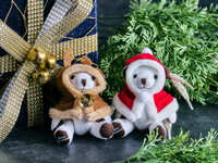 Hilton Yokohama Original Christmas Bear Set of 2