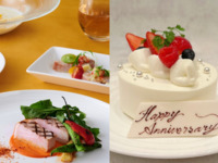 〈ディナー〉アニバーサリーケーキ＆乾杯酒付き＊秋の食材を味わうディナー全5品