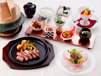 Kobe beef sirloin charcoal grilled steak course