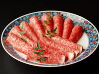 Kobe beef shoulder loin shabu-shabu course (approx. 200g)