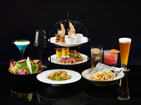 【夜のアフタヌーンティー】鴨のコンフィと海鮮を使用したスタンド＋シャンパン含む2時間飲み放題（12/1～1/31）