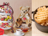 〈県民の日限定10%off・ソファ席確約〉ポテトフライ付き＊ハーマンテディのアフタヌーンティー