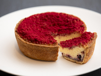 Tarte au fromage (cassis et vinaigre balsamique)