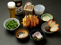 ■ OMIKI Course ~ A 90-minute all-you-can-drink plan to casually enjoy 3 types of sake and Japanese side dishes