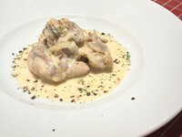 お肉ランチセット〈鶏肉と玉葱とマッシュルームのフリカッセ（ドリンク付き）