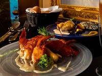  Live lobster and abalone, Beefsteak150g course