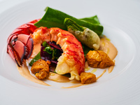 [Felice Plan] New Year's special lunch featuring lobster and other seafood, 5 dishes in total