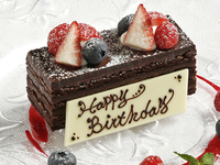 日替わり季節のお任せディナーコース全5品　＋チョコレートケーキ　メッセージ付き記念日利用等にお薦め13,000円