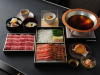 かにと黒毛和牛の出汁しゃぶコース