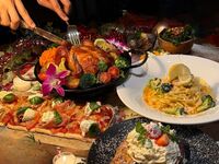 【新年の宴会に】シーズナルコース　特製グリルチキンやパスタを含む全5品＋2.5時間飲み放題