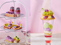 ◎HP限定15％OFF◎パフェ＋スパークリング付き！ぶどうと栗のパープルアフタヌーンティー（通常席）