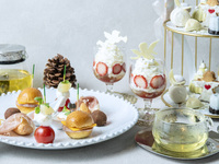 【Xmas2025】天使が贈るホワイトクリスマスアフタヌーンティー（ミニパフェ＋スイーツ＋カフェフリー）