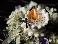 [Gourmet Dinner BD-B] Includes a burnaway cake with a surprise message that appears as it burns and an anniversary cocktail! 8 dishes and 5 plates including "Grilled Select Beef x Herb-Breaded Red Sea Bream" <Surprise Anniversary Course>