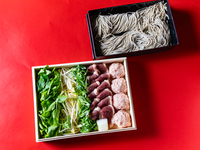 【大晦日限定・お持ち帰り専用】豊田名物！鴨鍋〆の蕎麦付きセット（3〜4人前）