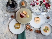 2025 Christmas Dinner course: Roasted duck with strawberry cocktail