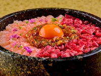 From November 19th - Private rooms guaranteed! [Yokohama Ushimitsu Special Course] Enjoy "Wagyu Sea Urchin Yukhoe Dog," "7 Specially Selected Grilled Dishes," "Specially Selected Fillet Brioche Cutlet Sandwich," and "Wagyu and Soy Sauce Hot Stone Rice."