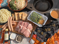 【マルコロホルモン焼きBBQセット（器材レンタル付き）】