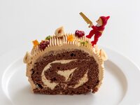 Chocolate and Caramel Buche de Noel