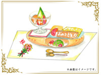 デザートプレート￥1,870　チョコプレート付