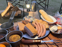 3-hour all-you-can-drink drink plan included [Night bonfire set + whiskey included (equipment rental included)]