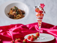 【平日】「パスタ付き 大人のご褒美ストロベリーパフェ～Strawberry Shortcake～」