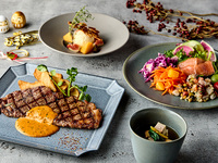 12/31～1/2【ニューイヤーディナー】2種類のお肉から選べる★国産牛ステーキセット＜グラスシャンパン付き＞