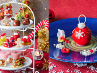 12月おすすめアフタヌーンティー【3時間カフェフリー＆クリスマスオーナメントのベリームース付き】苺づくしのクリスマスフェスティブアフタヌーンティー