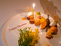 1/2〜【ミモザ】フラワー記念日プレート（Anniversary plate）