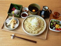 Seasonal Soba, Tempura & Sashimi Ozen 