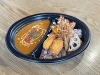 海老のビスクカレー　揚げ野菜＋海老フライ
