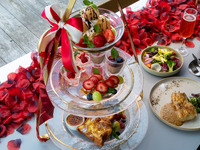 【ランチ＆90分フリーフロー付】贅沢あまおうのアフタヌーンデザート ランチセット