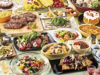 【土日祝日ディナービュッフェ大人/120分制】牛ロースステーキ、揚げたて天ぷらも食べ放題！