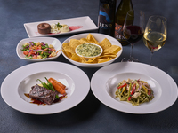 【お1人様5,400円】 2名様用(10,800円）ホリデーコース　【ご予約特典】次回使えるThin Crust Pizza（薄焼きピザ）チケットプレゼント！！