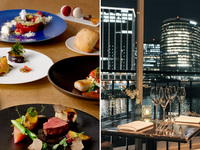 直前割20％OFF【2025 Xmas】みなとみらいの夜景を望みながら！オマール海老やフォアグラ、国産牛フィレ、キャビアなど豪華食材で贈るクリスマスディナーコース＋乾杯はルイヴィトンが造る希少シャンパン！！