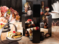 Chocolate Afternoon Tea ~Happy Wedding~ with a toast of sparkling wine