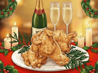 【12月24日・25日限定】クリスマス限定コース【全8品・選べる〆・お子様なみなみシャンメリー付き】