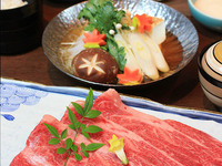 [Lunch time limited] premium taste!! Tottori Wagyu Sukiyaki set