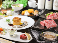 【冬限定B】特撰黒毛和牛＆鮑・フォアグラ贅沢鉄板焼きコース【2月28日まで】