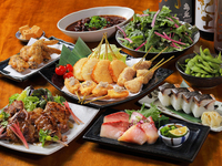 ☆新年会におすすめ☆イチオシいいとこどりコース＋【日本酒２H飲み放題】6300円！　全10品