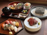 【レストラン】石焼き黒毛和牛＆お寿司御膳